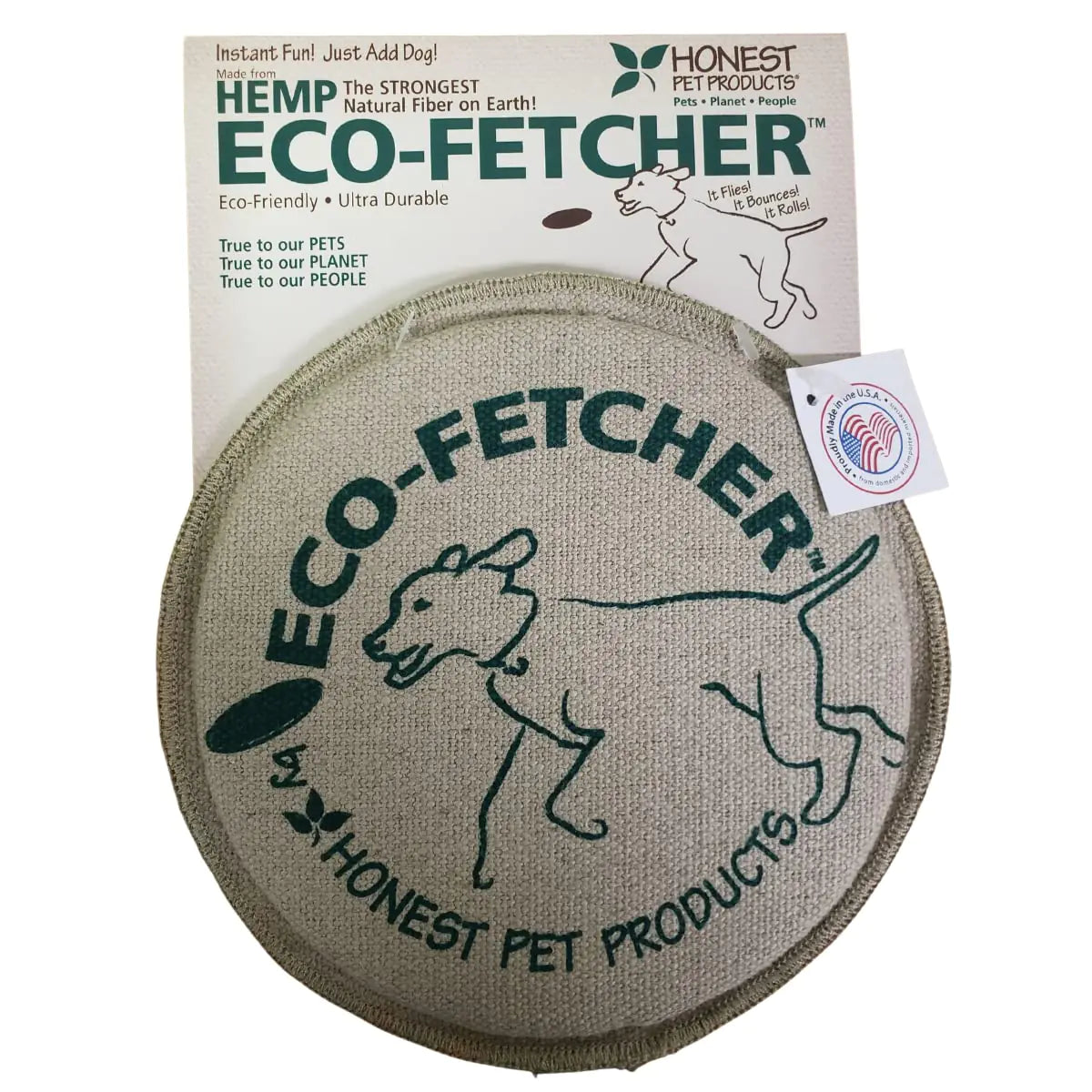 EcoChaser™ Natural Hemp Frisbee – Large (9")