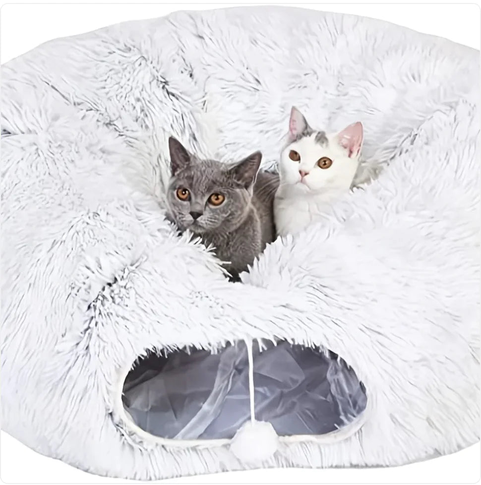 PurrLounge™ Foldable Cat Tunnel & Nest