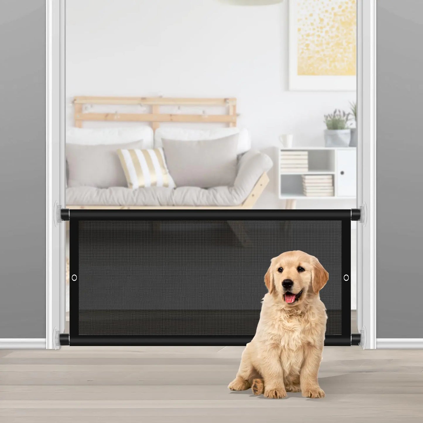 StayPawt™ Expandable Dog Gate (27"–48")